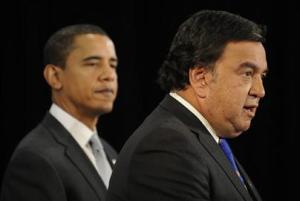 Barack Obama "palling around" with the corrupt governor of New Mexico, Bill Richardson